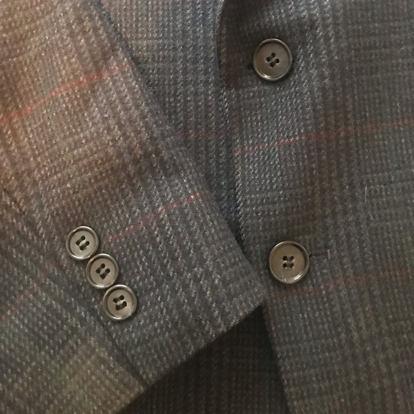 Vintage Eaton Man grey plaid wool blazer - Picture 7 of 8